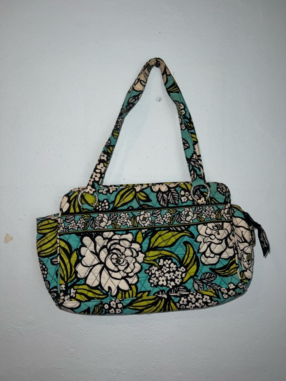 Vera Bradley Retired Whitney Island Blooms Quilted Shoulder Bag